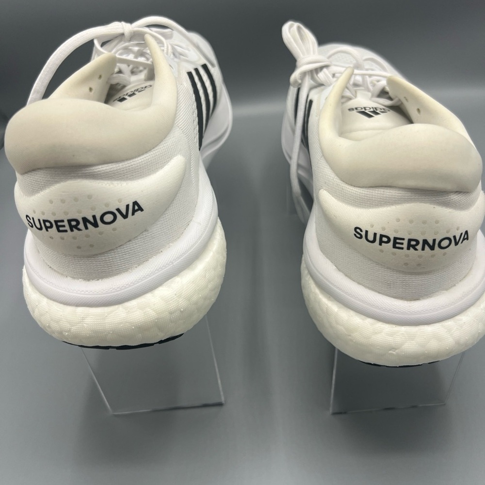 Adidas Shoes Mens Size 14 Supernova 2 White Black Mesh Low Top Running Sneaker - Picture 4 of 8